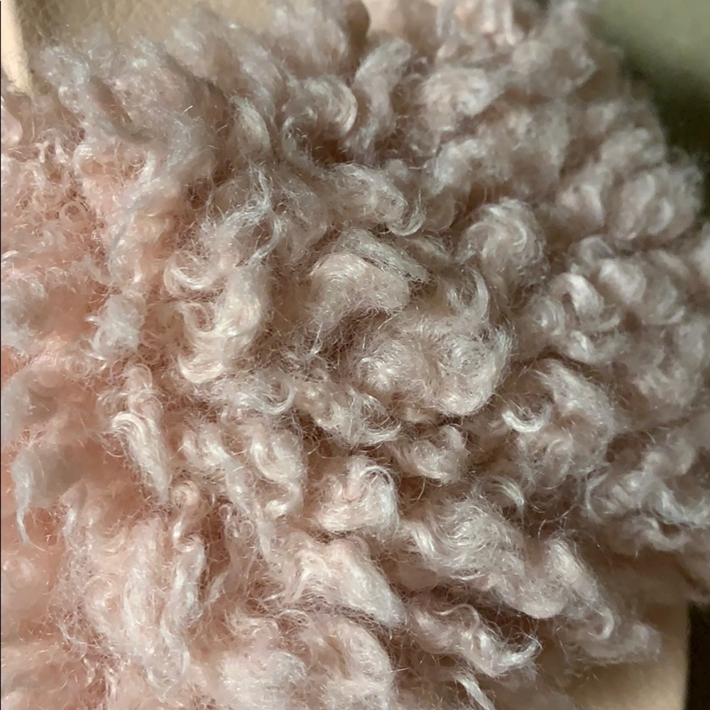 Bonnibel Blush Pink Fuzzy Faux Fur Non-Slip Slide Sandal Shoes NEW - Picture 6 of 8